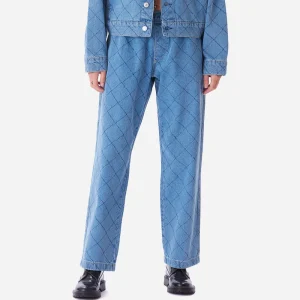 OBEY - DENIM EASY DIAMOND PANTS - Light Indigo Multi
