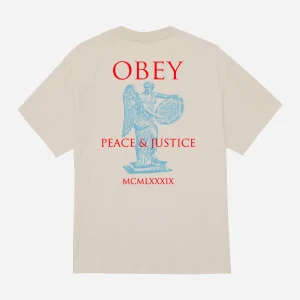 Obey - Peace & Justice Statue - Silver Grey