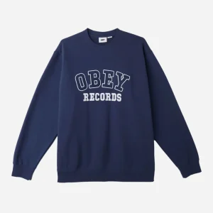 OBEY- RECORDS CREW - ACADEMY NAVY