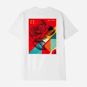 OBEY - RISE ABOVE ROSE TEE - White
