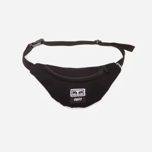 OBEY WASTED HIP BAG BLACK