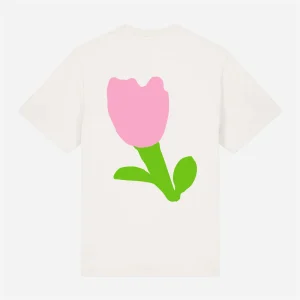 Onze Metres Carres - Tulipe Louis Garnet Tshirt - Off White