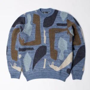Parra - Detached Knitting Pullover - Blue