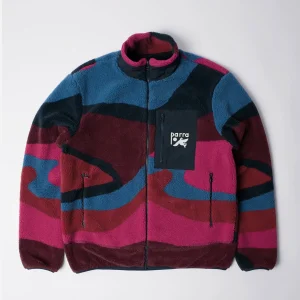 Parra - Full Ftp Booster Polar Fleece Jacket - Red