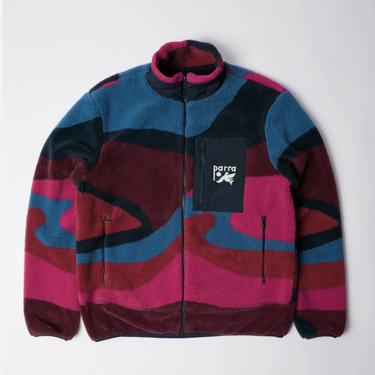 Parra - Full Ftp Booster Polar Fleece Jacket - Red – Image 2