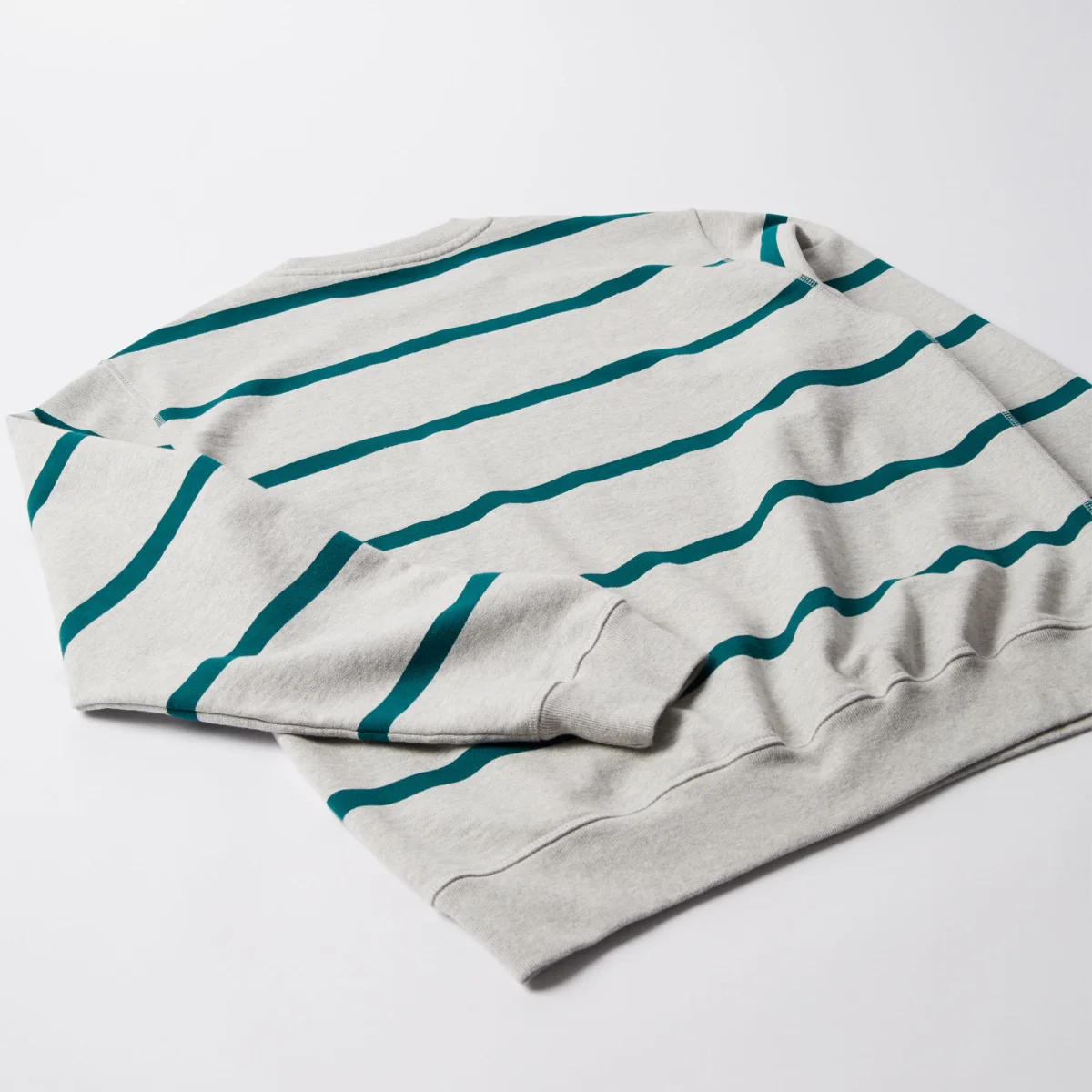 Parra - Pristine Striper Crew neck Sweatshirt - Heather Grey – Image 9