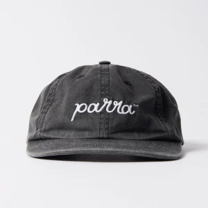Parra - Scripted 6 panel hat - Washed Black