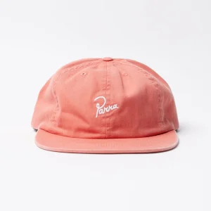 Parra - Signature 6 Panel Hat - Washed Out Red