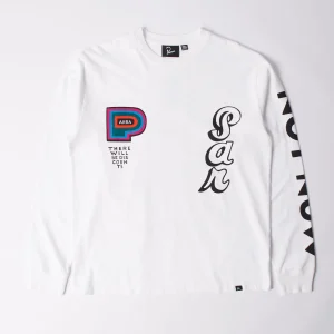 Parra - There will be not long sleeve t-shirt - White