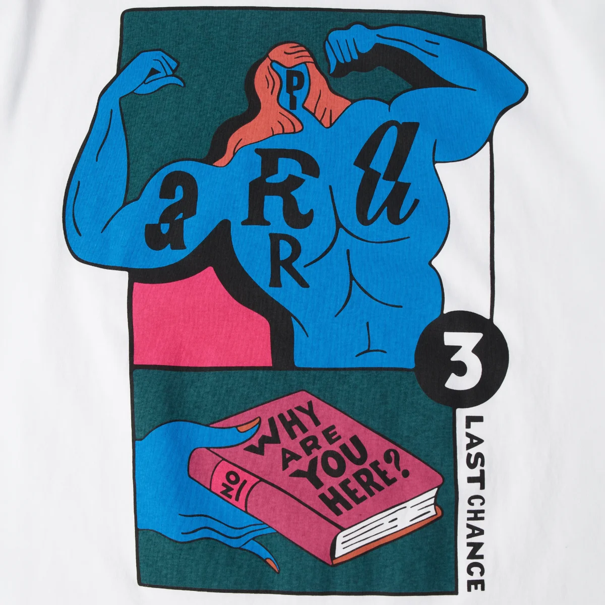 T-shirt Parra - Why Are You Here White – Image 5