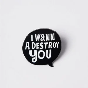 Parra - Destroy You Enamel Pin - Black