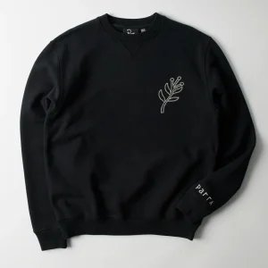 PARRA - DUCK ATTACK CREW NECK SWEATSHIRT - Black