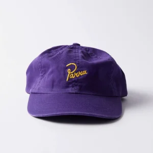 PARRA - SCRIPT LOGO 6 PANEL HAT - Dark Violet