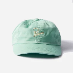 PARRA - SCRIPT LOGO 6 PANEL HAT - Sage green