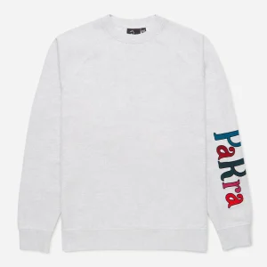PARRA - SERIF LOGO CREW NECK SWEATSHIRT - Ash Grey