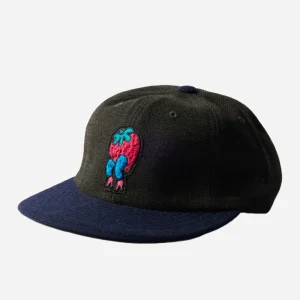 PARRA - STUPID STRAWBERRY 6 PANEL HAT - Hunter Green
