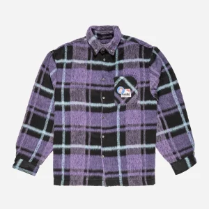 Pas De Mer - Not Long Time Shirt - Purple / Black