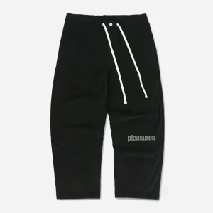 PLEASURES - LEVY CORDUROY WIDE PANTS - Black