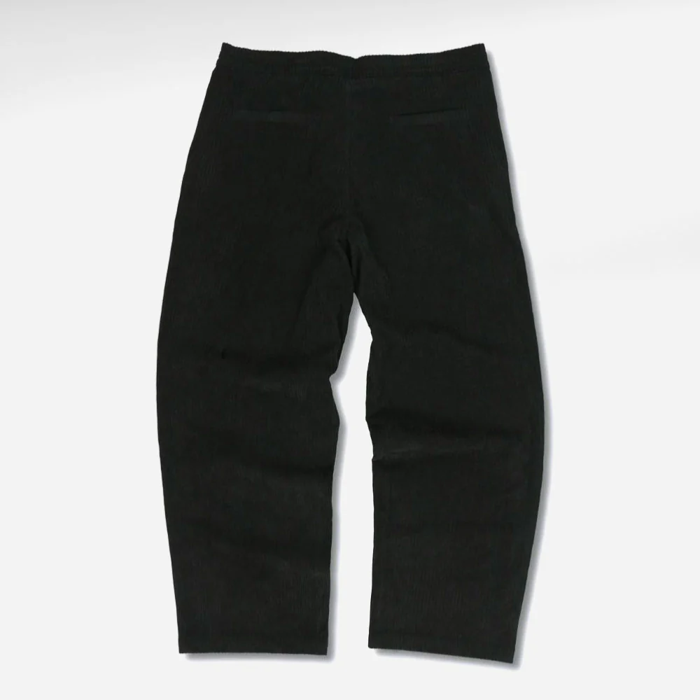 PLEASURES - LEVY CORDUROY WIDE PANTS - Black – Image 3