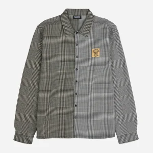 PLEASURES - CHASE PLAID BUTTON DOWN - Black