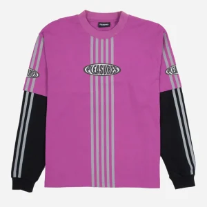 PLEASURES - FAUX LAYERED LONG SLEEVE - Purple