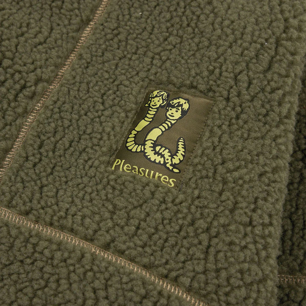 PLEASURES - REWIND QUARTER ZIP - GREEN – Image 7