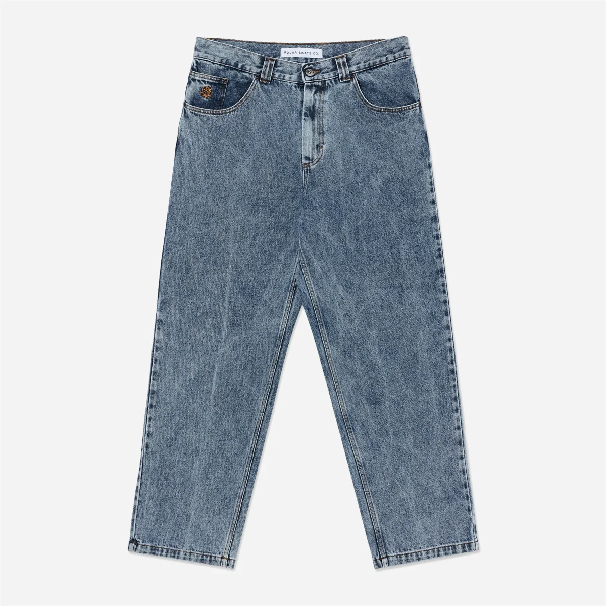 Jean Polar Skate Co. - '93! Denim Pants Heavy Washed Blue – Image 2