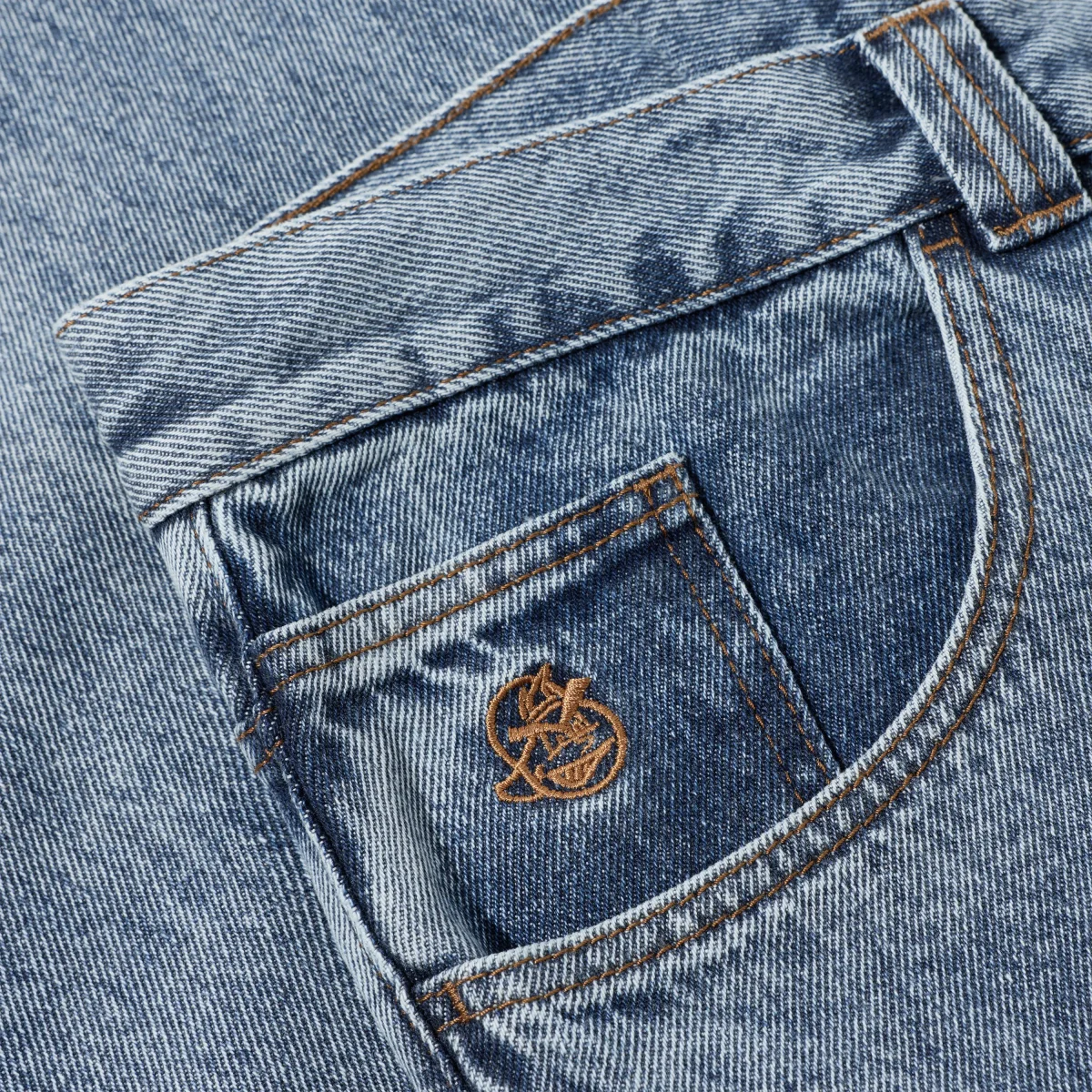 Jean Polar Skate Co. - '93! Denim Pants Heavy Washed Blue – Image 5