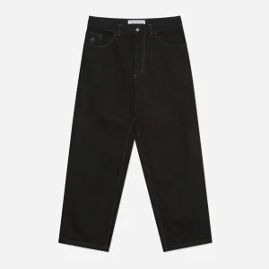 Polar Skate Co. - Big Boy Denim Pants - Black / Blue Stitching