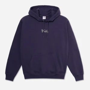POLAR - DAVE HOODIE DRIP LOGO - Dark Violet