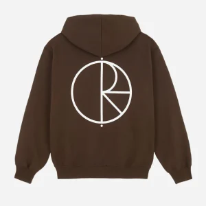 POLAR - DAVE HOODIE STROKE LOGO - Chocolate