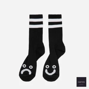 POLAR - HAPPY SAD SOCKS - Black