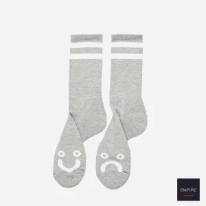 POLAR - HAPPY SAD SOCKS - Heather grey