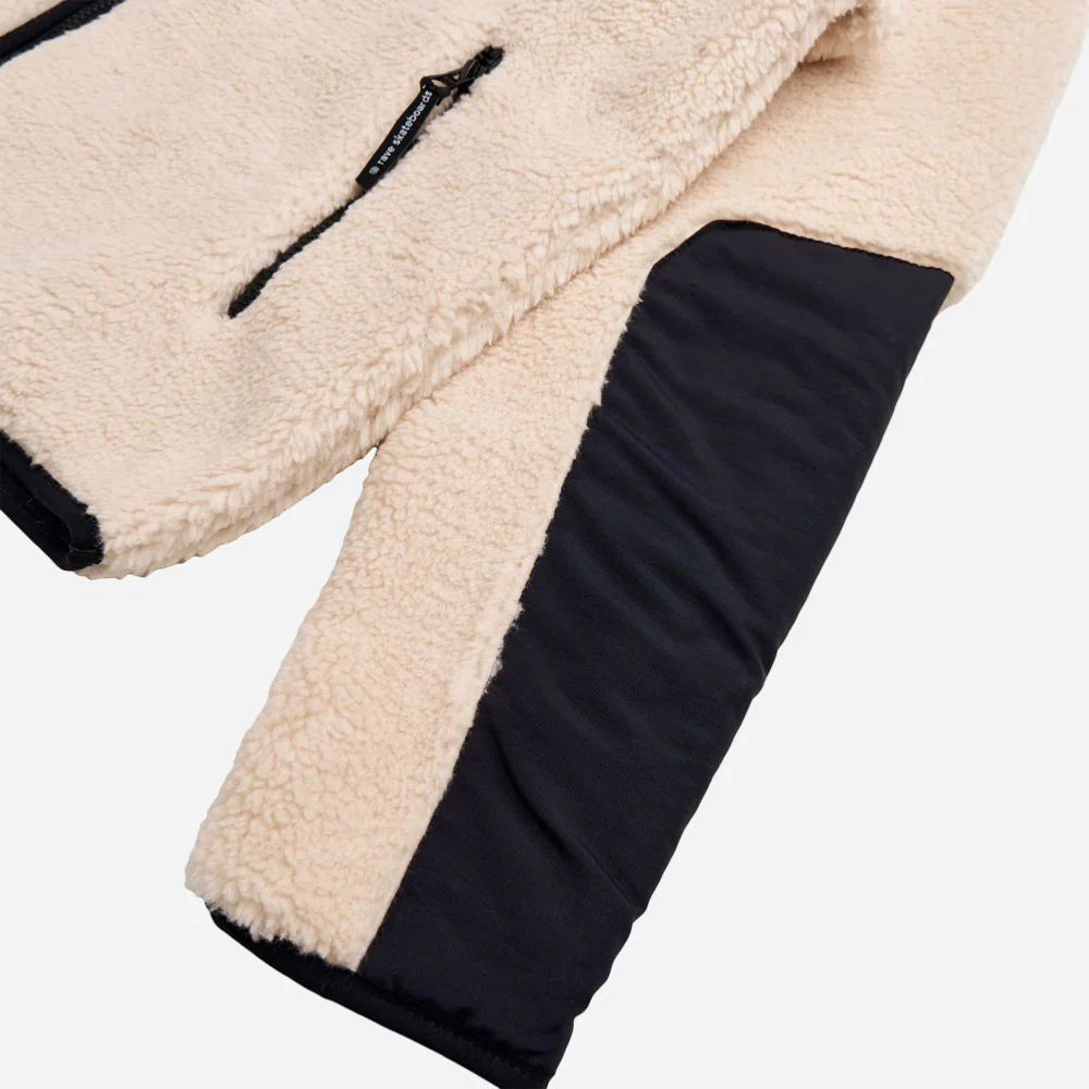 RAVE SKATEBOARDS - FB SHERPA FLEECE JACKET - Sand – Image 5