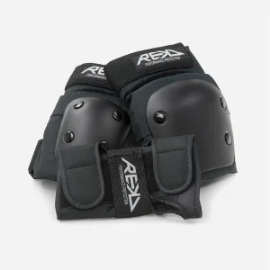 REKD - JUNIOR HEAVY DUTY TRIPLE PAD SET - Black