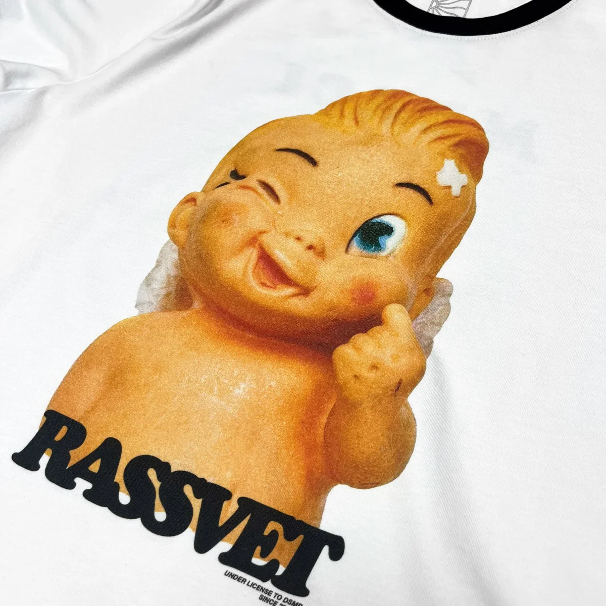 Rassvet - Merci Ringer T-shirt - White – Image 4