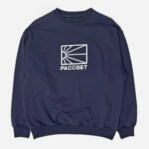 RASSVET - LOGO SWEATSHIRT KNIT - Navy