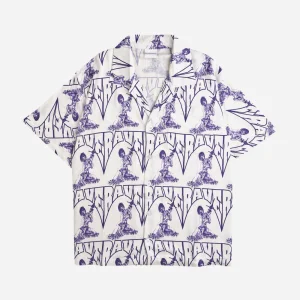 RAVE SKATEBOARDS - CASCA HAWAIIAN SHIRT - Navy Off White