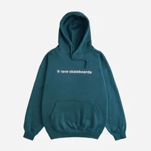 RAVE SKATEBOARDS - CORE LOGO HOODIE - Teal