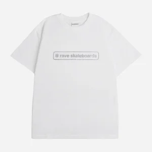 RAVE SKATEBOARDS - CORE LOGO TSHIRT - WHITE
