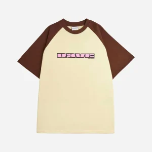 RAVE SKATEBOARDS - FRIDAY RAGLAN TEE - Brown Vanilla