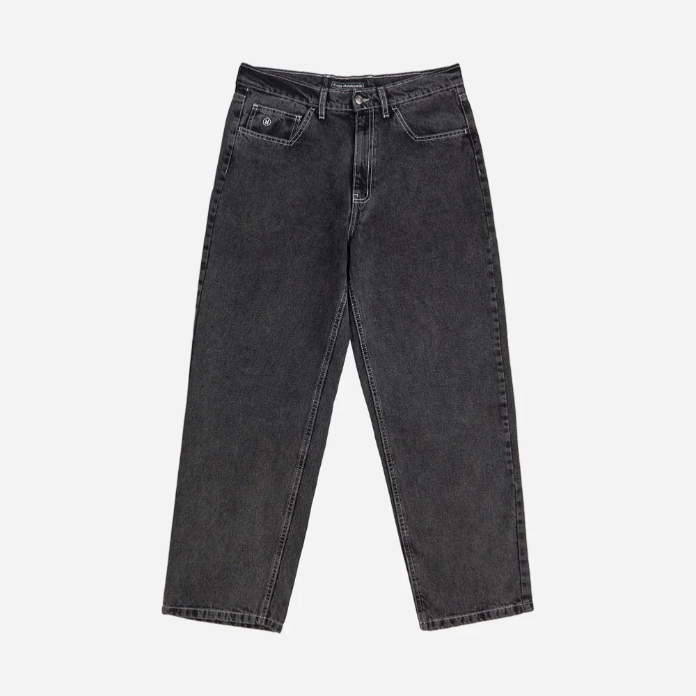 RAVE SKATEBOARDS - GROS DENIM PANT- Black Washed – Image 3