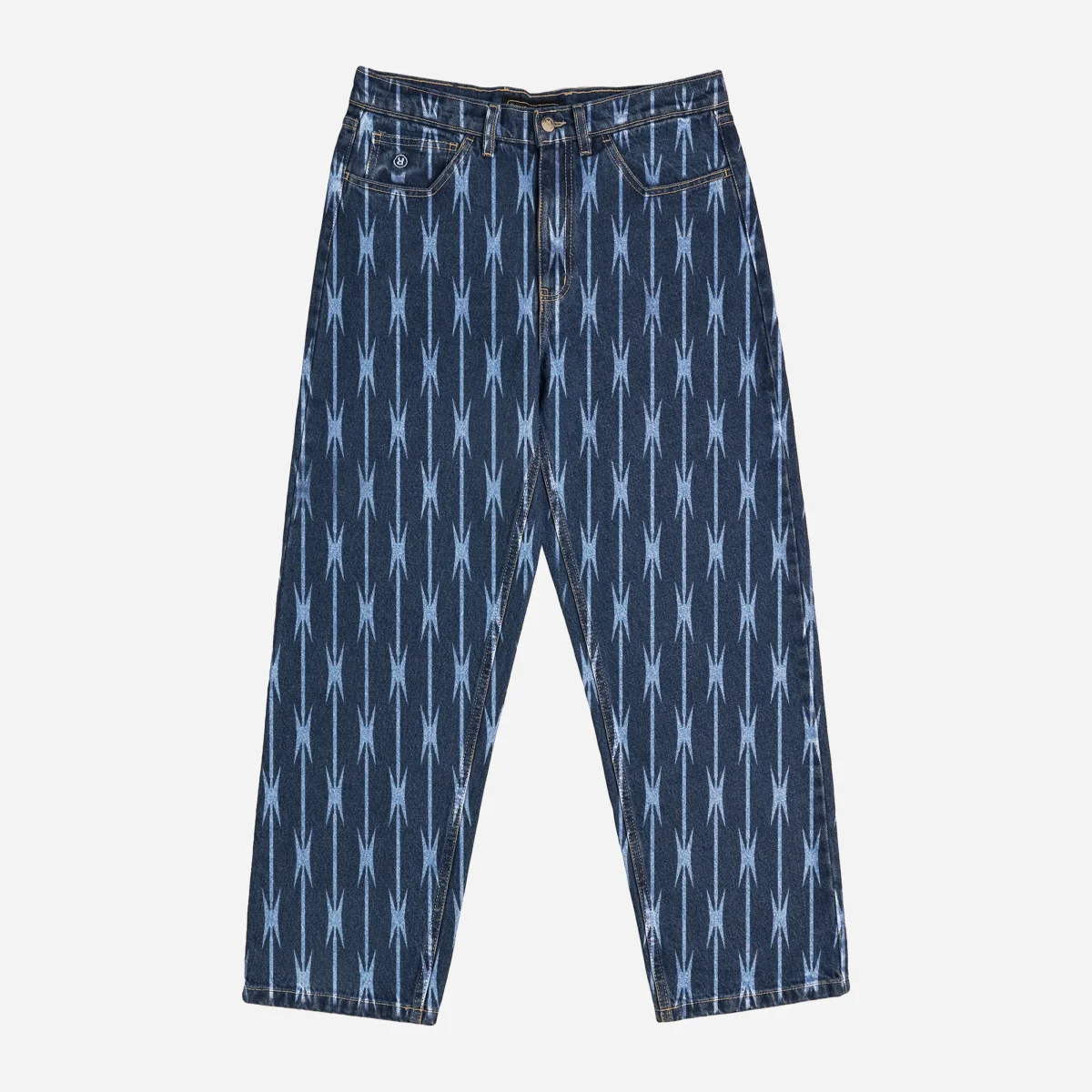 RAVE SKATEBOARDS - GROS DENIM PANT- Blue Raw / Laser – Image 3
