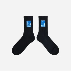 RAVE SKATEBOARDS - NO LEAK SOCKS - Black