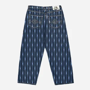 RAVE SKATEBOARDS - TRES GROS DENIM PANT-  Blue Raw / Laser