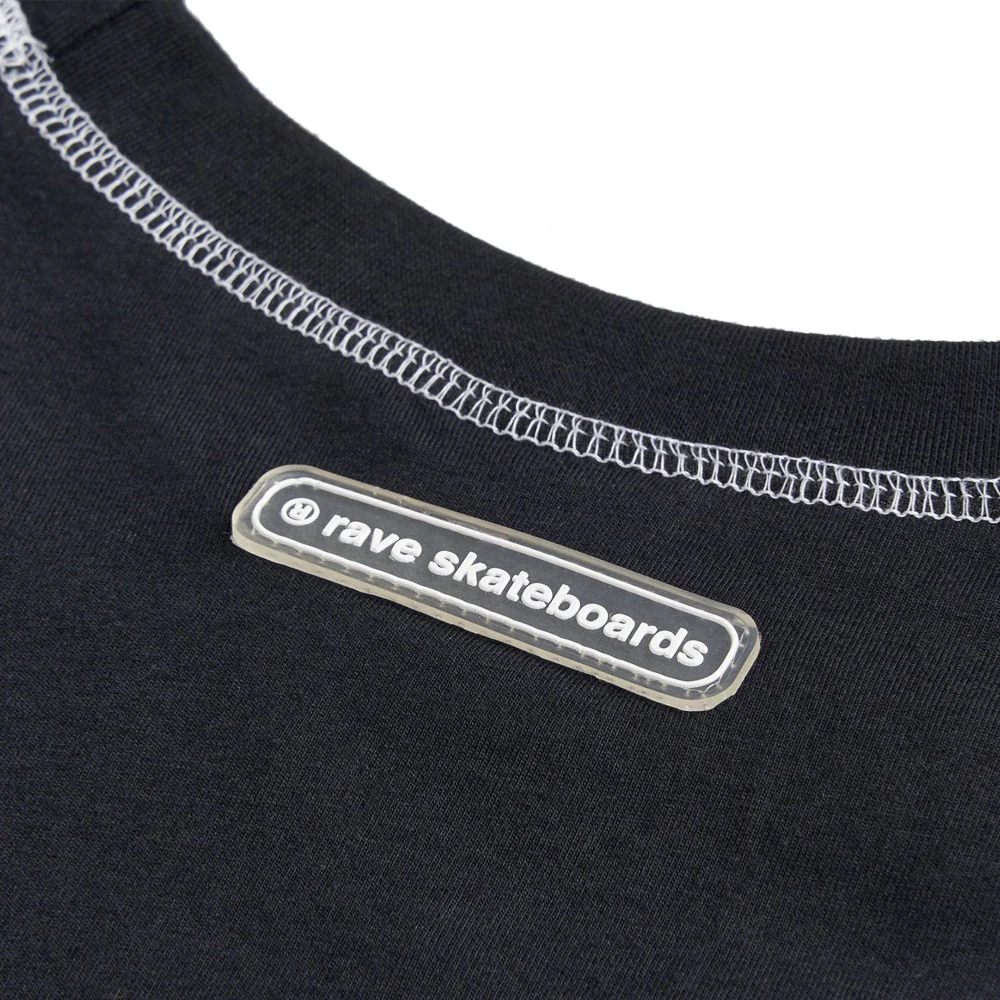 RAVE SKATEBOARDS - ZOCKON TEE - Black – Image 5