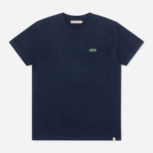REVOLUTION - REGULAR T-SHIRT VAN  - Navy Melange