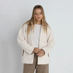 Rhythm - Snowy Sherpa Jacket - Vintage White