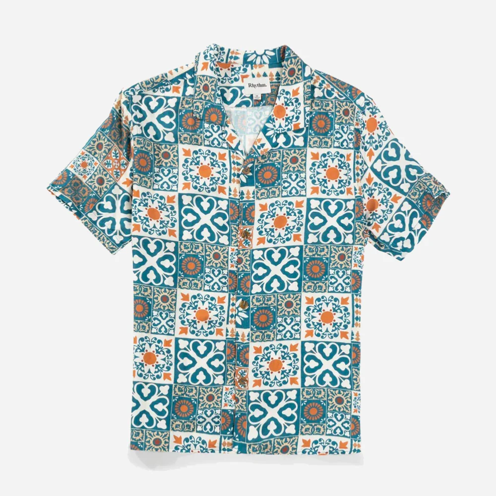 RHYTHM - TILE SS SHIRT - Teal – Image 2
