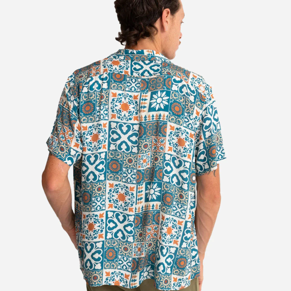 RHYTHM - TILE SS SHIRT - Teal – Image 4